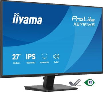 iiyama Monitor X2791HS-B1 črne barve
