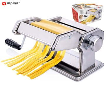 Alpina PASTA stroj za testenine, večfunkcijska, ročna, srebrna