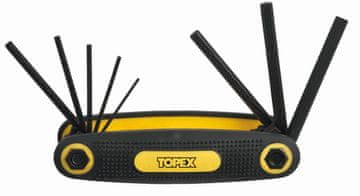 Topex Imbus ključi, 8-delni komplet, "žepni nož", 1,5-6 mm - T 35D958