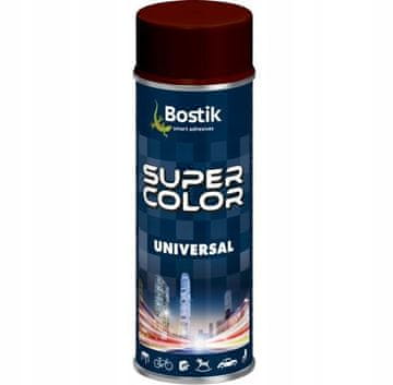 Bostik Super Color Univerzalna barva v spreju rjava mat 400 ml