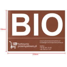 GS BIO NALEPKA ZA KOŠ ZA SMETI BIO ODPADKI ŽIVILSKI ODPADKI