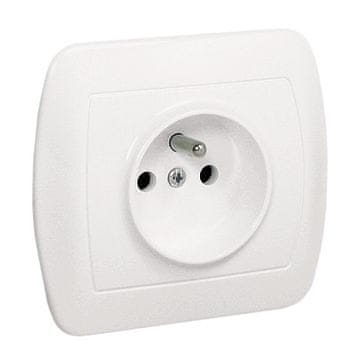 Enojna vtičnica Chord Z/U IP20 bela - E131AA-KN046
