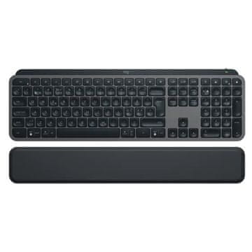 Logitech MX Keys S USB-C/Bluetooth brezžična osvetljena črna slovenska naslon za zapestje + tipkovnica
