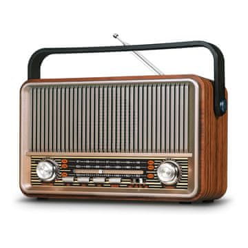 MG SG-510BT Bluetooth prenosni retro radio, rjav
