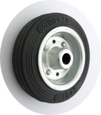 Kovinsko-gumijasto kolo 100 MM brez ohišja + osi 11 - KL100 LM