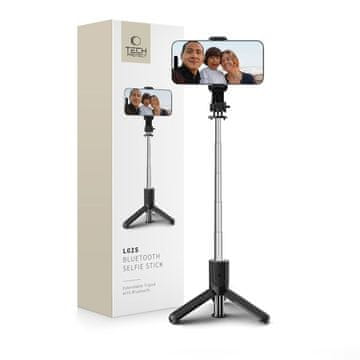 Tech-protect Selfie palica, stojalo za fotografiranje, Bluetooth, do 72 cm – črna