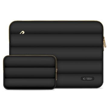 Tech-protect Puffy torba za prenosnik 13-14" + etui za dodatke - črna