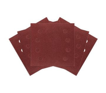 NEO Kvadratni brusni papir P120 113*113MM, 8 lukenj 5 kosov - T N54-054