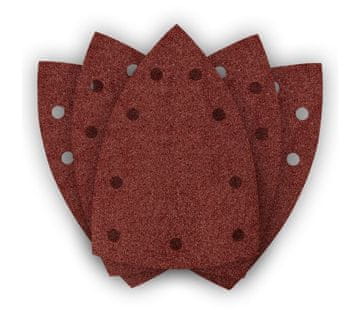 NEO Brusni papir za železo P80 100*147MM, 9 lukenj 5 kosov - T N54-056