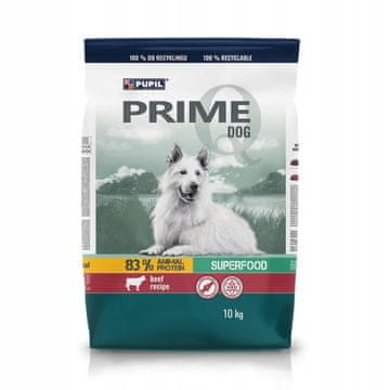 Suha hrana za pse Pet Prime govedina z zelenjavo 10 kg