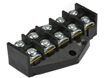 Tim Priključni blok, odcepni obroč 5X16MM2 črne barve - E121YY-UL005