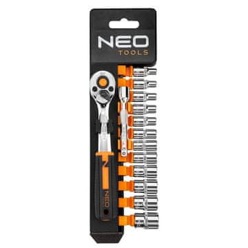 NEO Komplet 1/4'' nasadnih ključev, 14 kosov, 6-stranski - T N10-000