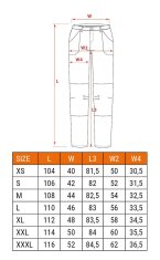 Zeleno-sive hlače za delo na prostem, velikost M - T N81-293-M