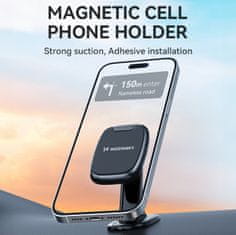 WOZINSKY Magnetni nosilec za telefon za armaturno ploščo v avtomobilu, črn