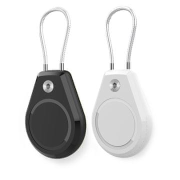 HURTEL Vodoodporna torbica za Apple AirTag z jekleno vrvico – 2 kos