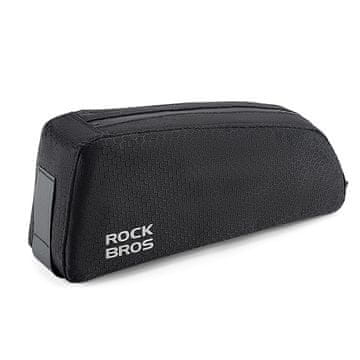 ROCKBROS Kolesarska torba za pritrditev na okvir, 0,9 l – črna