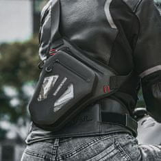 ROCKBROS Motoristična torba za noge, stegenski pas, torba za ramo - črna