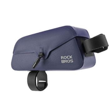 ROCKBROS Vodoodporna kolesarska torba za okvir z magnetnim zapiranjem, 0,9 l – modra