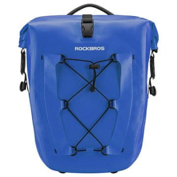 ROCKBROS Vodoodporna kolesarska torba 25–32 l – modra