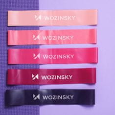 WOZINSKY Gumijasti trakovi za vadbo z uporom iz TPE – 5 kosov