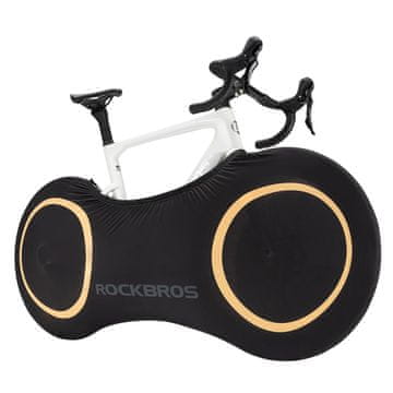 ROCKBROS Elastična zaščitna prevleka za kolesa velikosti 26–29 palcev, 71 × 152 cm – črna