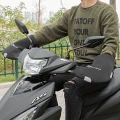ROCKBROS Otopljene rokavice za krmilo kolesa, skuterja ali motocikla, vetru in vodi odporne – črne