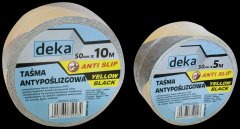 Protizdrsni trak proti zdrsu rumen-B 50MM*5M črno/rumen - D-300-0057