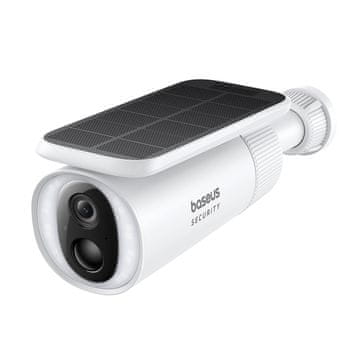 BASEUS Varnostna S1 solarna zunanja kamera za nadzor 2K 8x 8 GB 400 lm - bela