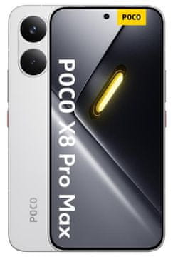 POCO Pametni telefon X8 Pro Max 5G 12 GB/512 GB bele barve