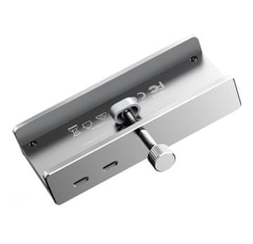 Orico Hub MH5PMM z vgrajenimi priključki USB-C / USB-A, SD, TF in 3,5 mm avdio – srebrn