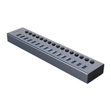 Orico BT2U3-16AB hub s 16 USB-A priključki – siv