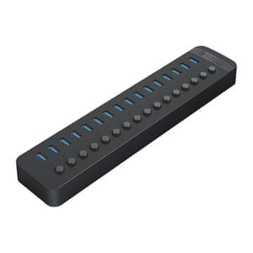 Orico Razdelilnik CT2U3-16AB s 16 stikali USB-A - črne barve