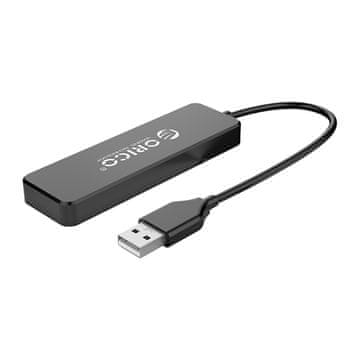 Orico Hub FL01, priključna postaja, razdelilnik USB-A na 4x USB-A – črn