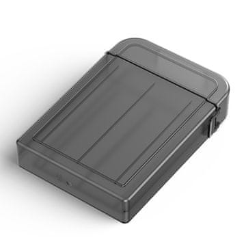 Orico Zaščitni etui PPH-25, škatla za 2,5-palčni disk – polprosojen, siv