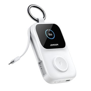 Joyroom Powerbank 5000 mAh z brezžičnim polnjenjem ure 5 W – bela