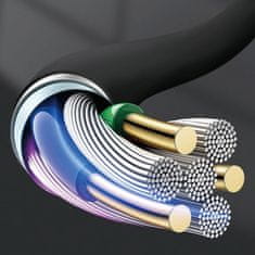 DUDAO Stereo AUX kabel z mini jack priključkom 3,5 mm, dolžina 1 m – črn