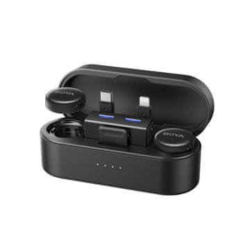 Boya Komplet brezžičnih mikrofonov z etuijem AI 2,4 GHz USB-C