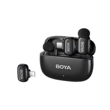 Boya Komplet brezžičnih mikrofonov z etuijem mini 2-01 2,4 GHz USB-C