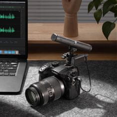 Boya 4-v-1 2,4 GHz USB-C brezžični mikrofonski komplet MAGIC-02 - črne barve