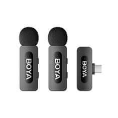 Boya Brezžični mikrofon 120dB 2,4 GHz USB-C - črne barve