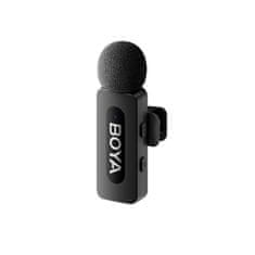 Boya 120dB 2,4GHz brezžični mikrofon s sponko za iPhone Lightning - črne barve