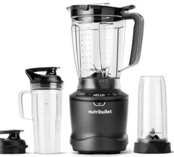 NutriBullet Mešalnik NBF550DG SmartSense 1500 Combo z grafitno posodo