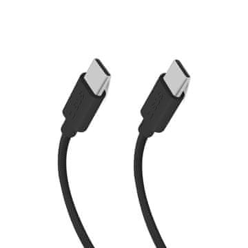 SBS Pleteni kabel USB-C 60W 1,5 m - črne barve