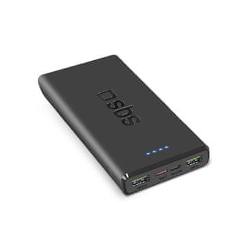 SBS Powerbank 10000 mAh Power Delivery 20W - črna