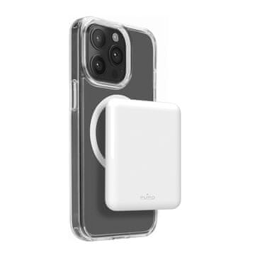 Puro 5000mAh USB-C MagSafe Power Mag prenosna baterija - bela