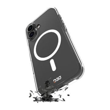 Puro Ovitek TPU PC Impact Clear D3O MagSafe za iPhone 17 - prozoren