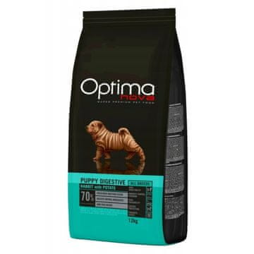 OPTIMAnova Suha hrana za pse Puppy Digestive Rabbit & Potato 12 kg