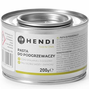 Hendi Pasta za grelce za hrano na etanol, 200 g – 72 pločevink