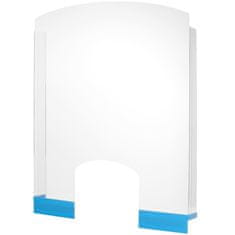Hendi Zaščitna pregrada iz pleksi stekla za recepcijske pulte, 850 x 700 mm