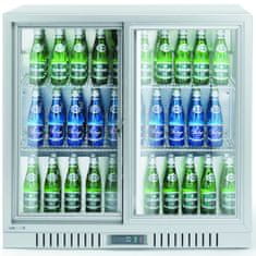 Arktic Barski hladilnik z 2 drsnimi vrati LED 150 l 160 W 90x52x84 cm - srebrn